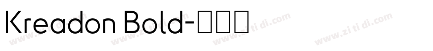 Kreadon Bold字体转换
